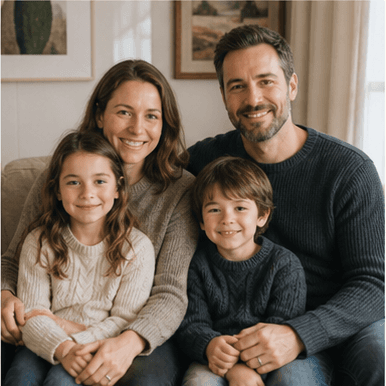 Family photograph: The Ahmed family