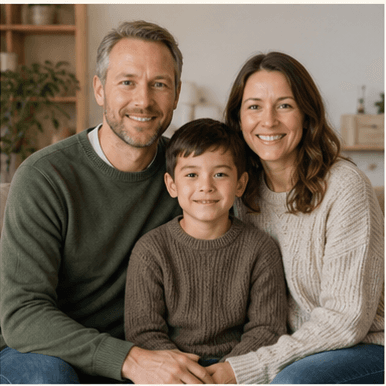 Family photograph: The Bjørnstad family