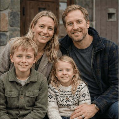 Family photograph: The Eide family