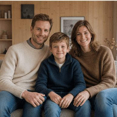 Family photograph: The Åsheim family