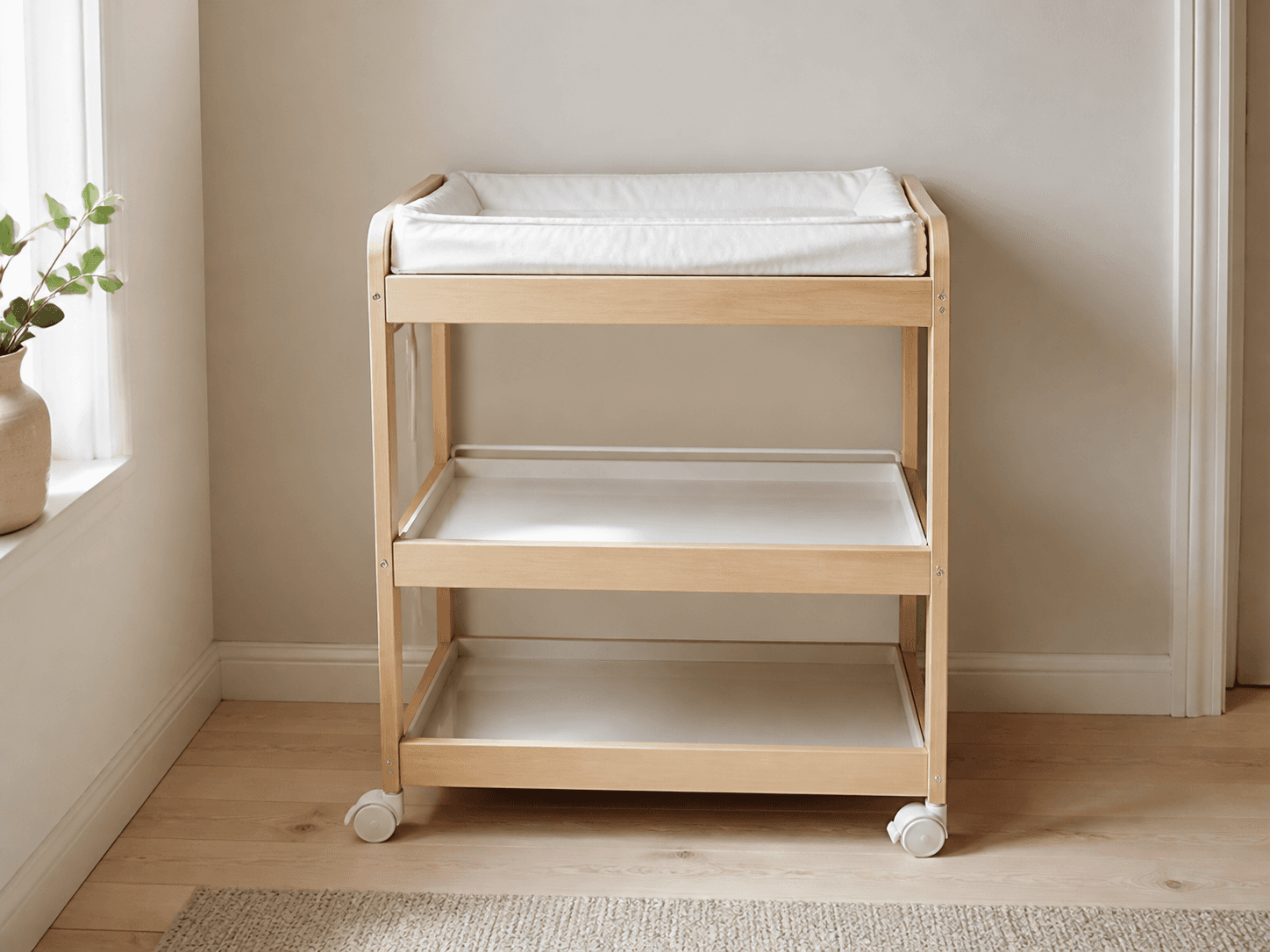 Compact changing table