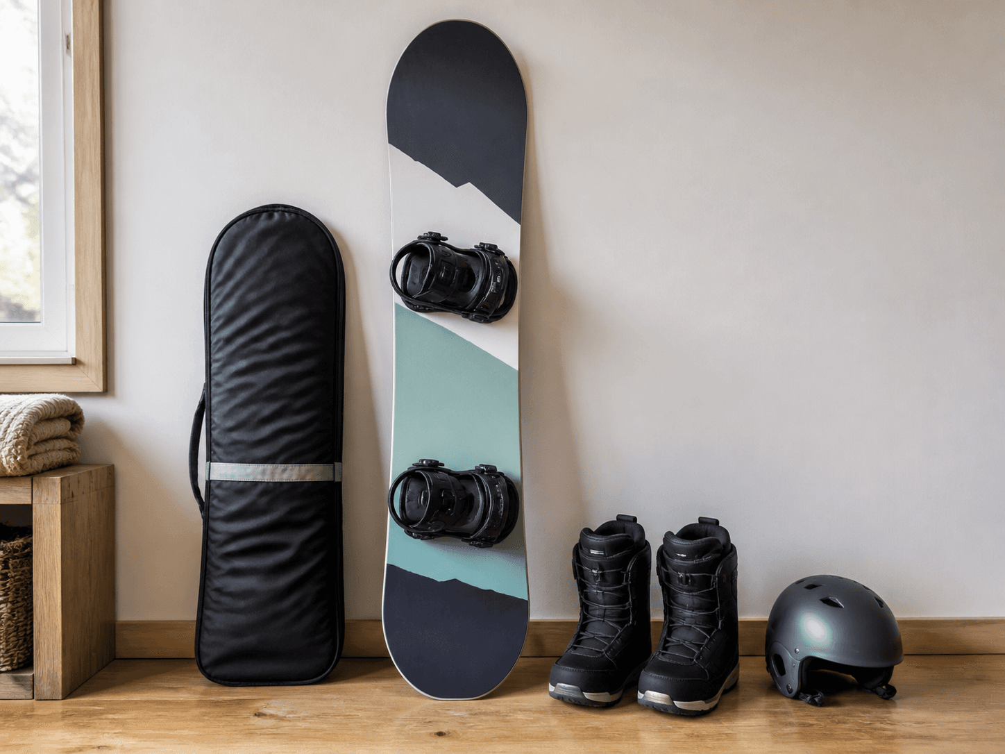 Junior snowboard set