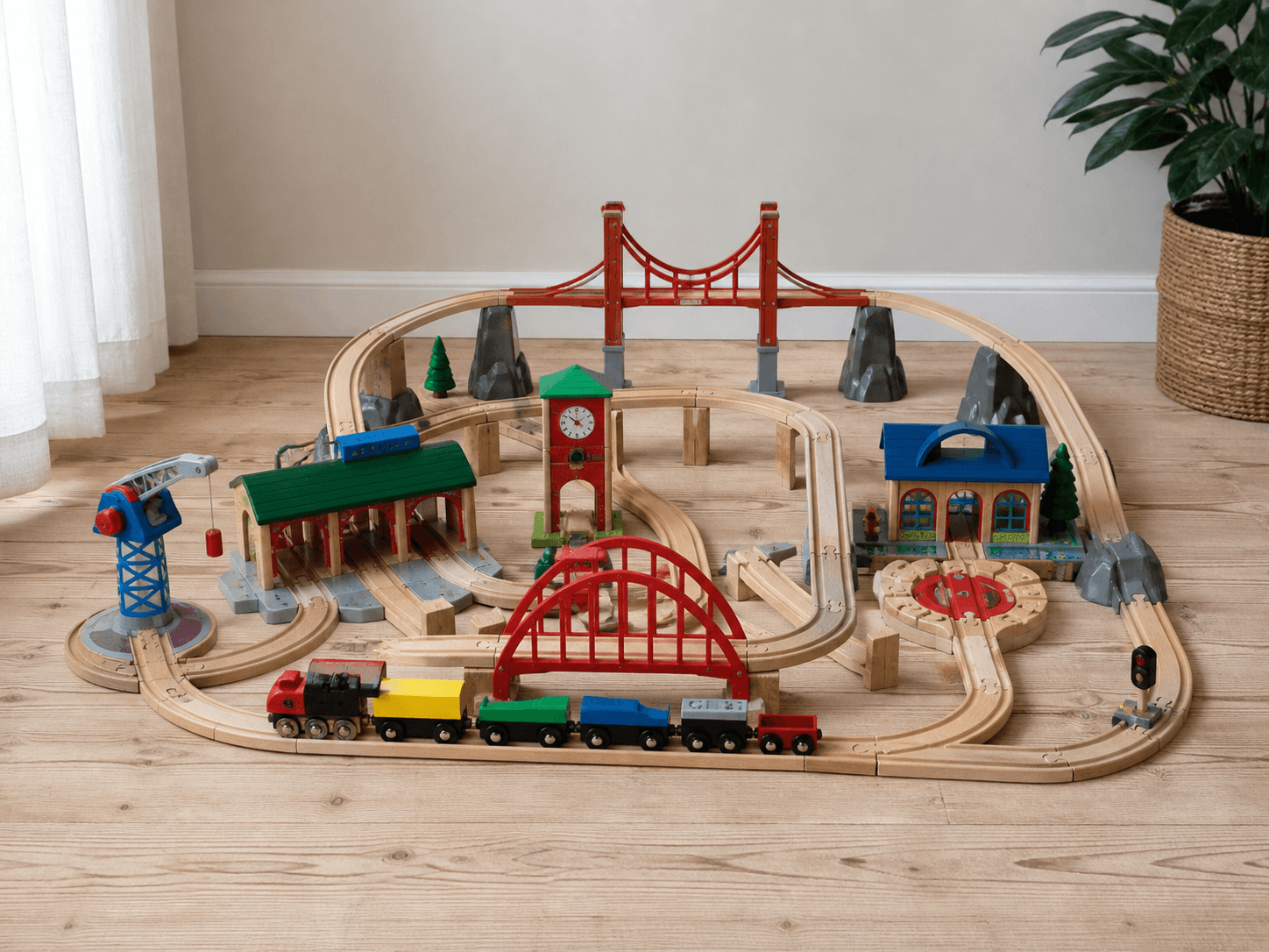 Wooden railway collection