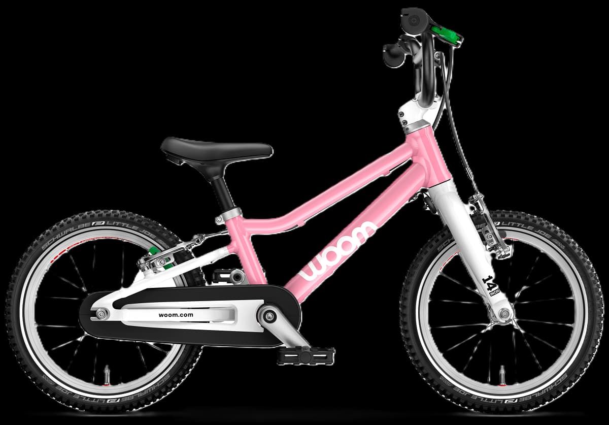 Barnesykkel - Woom Go 2 14" Powder Pink 3-4,5 år