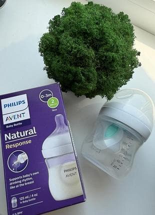 Дитяча пляшечка philips avent , антиколікова пляшка для годування, детская бутылочка philips avent  airfree