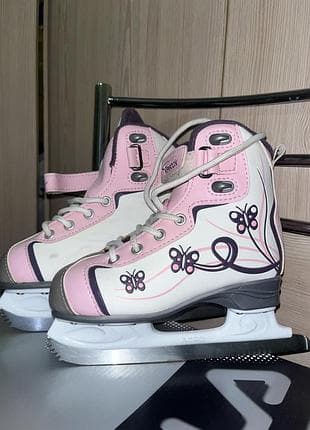 Ковзани для дівчинки reebok glitter girl метелики 30 розмір