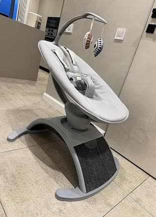 Електронний шезлонг-гойдалка chicco comfy wave grey, ідеальний стан