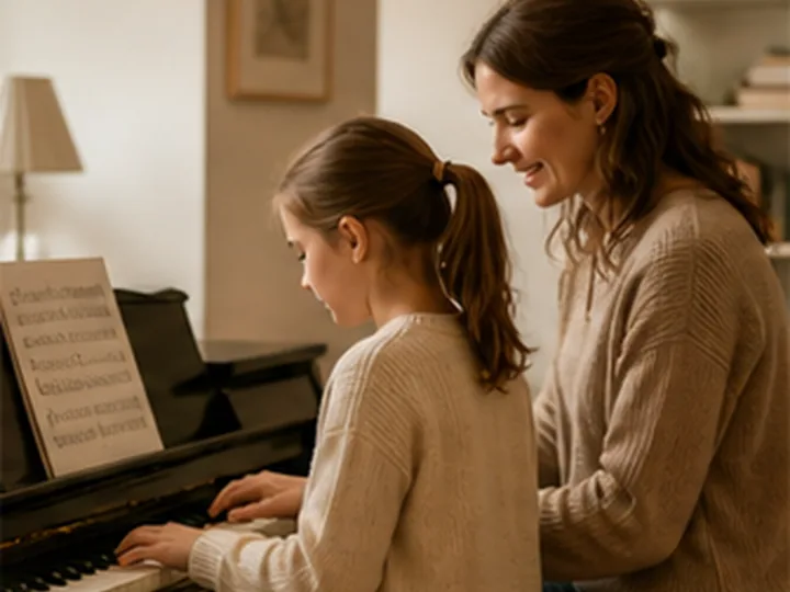 Illustrative editorial scene representing Music and creative teaching