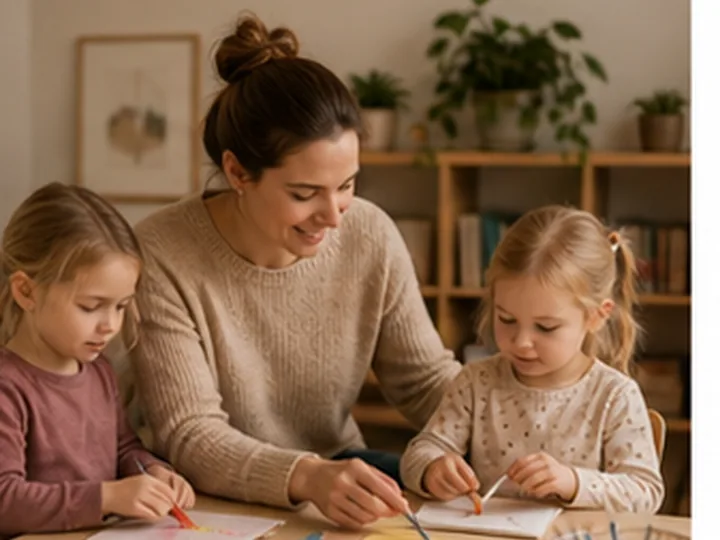 Illustrative editorial scene representing Family celebration photographer