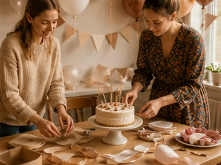 Illustrative editorial scene representing Borrow a cake tin for the weekend